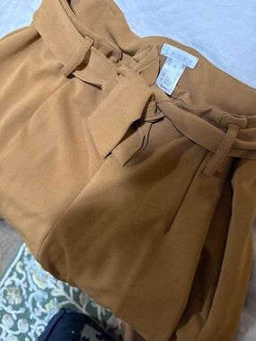 Leith stretch, high waisted tan pants size extra large